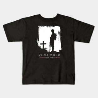 Remember 1914 - 1918 WW1 Veteran Kids T-Shirt